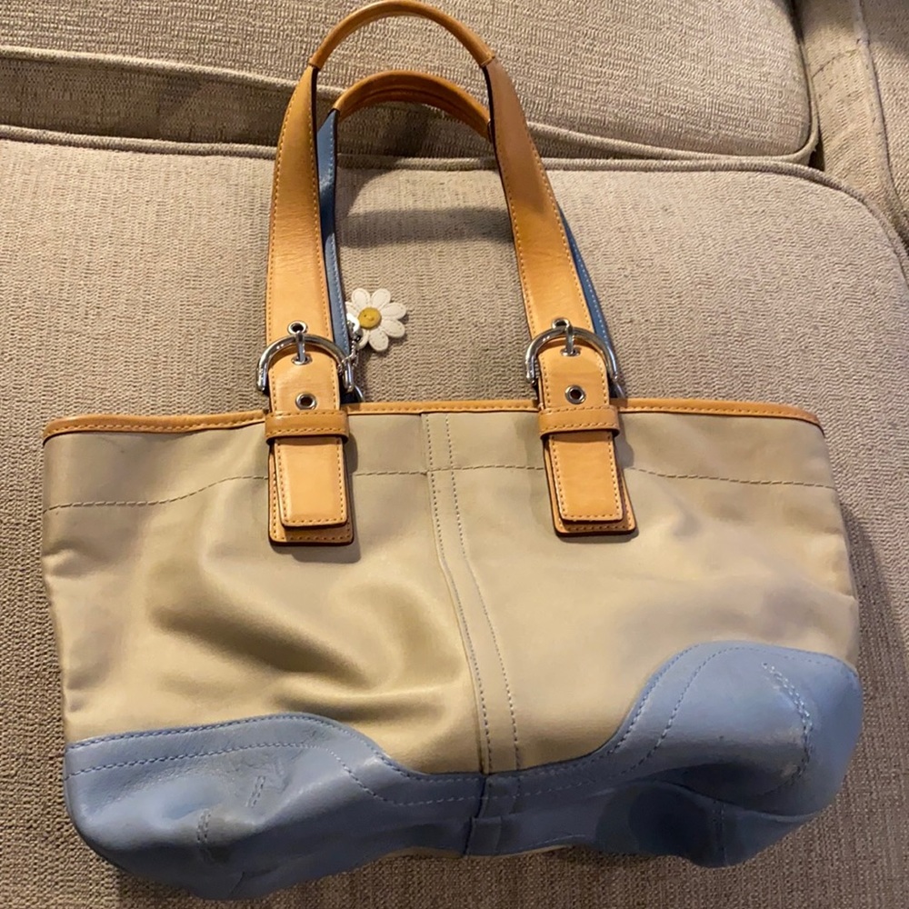 Blue & tan coach